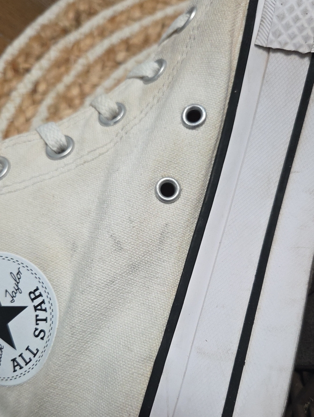 Converse All Star Lift Platform Hightop In White, Size 7.5 - Picture 7 of 11